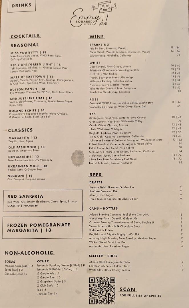 Emmy Squared Pizza: West Midtown Menu image 4
